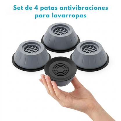 AutoClean™ - Set x4 patas antivibraciones para lavarropas