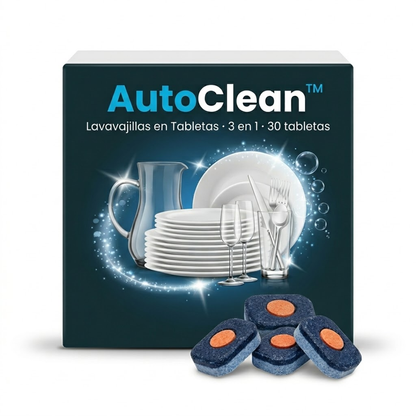 AutoClean™ - Lavavajillas en Tabletas · 3 en 1 · 30 tabletas