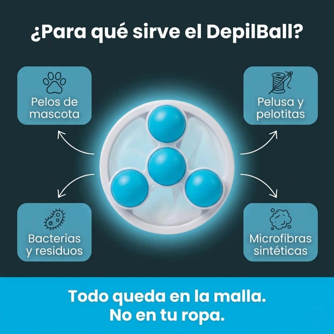 2x1 DepilBall - Depilador de ropa para lavarropas
