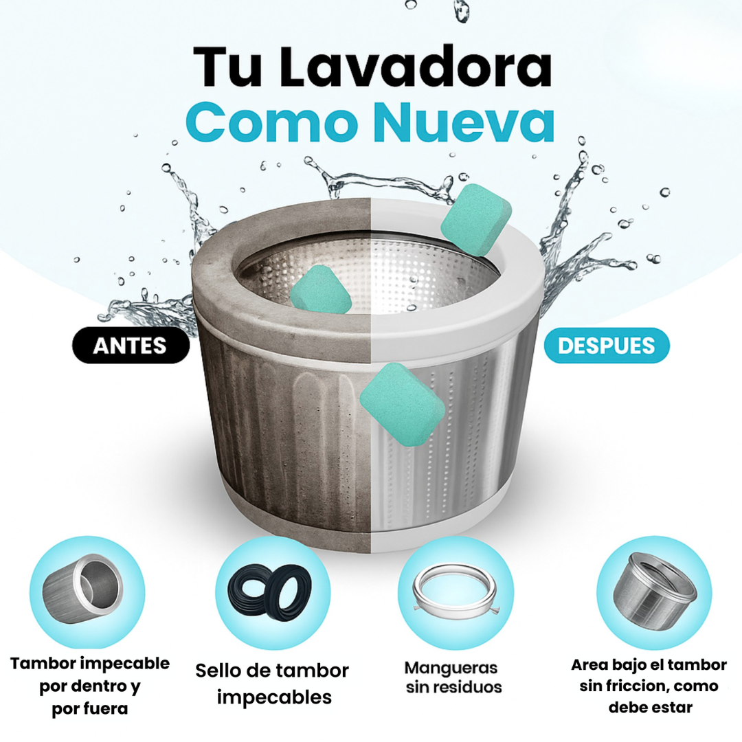 2X1 PASTILLAS PARA LAVARROPAS AUTOCLEAN PRO (24 UNIDADES)