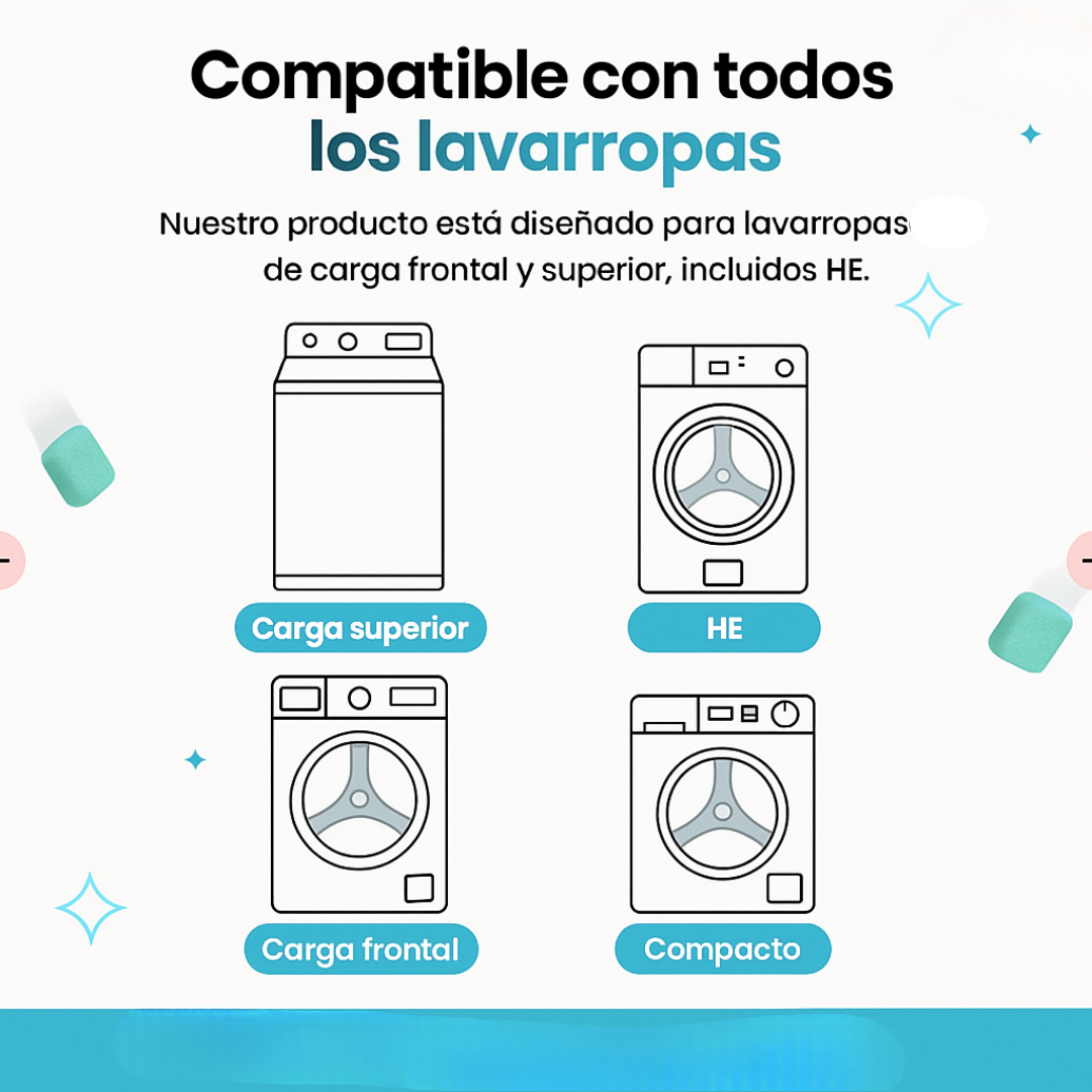 2X1 PASTILLAS PARA LAVARROPAS AUTOCLEAN PRO (24 UNIDADES)