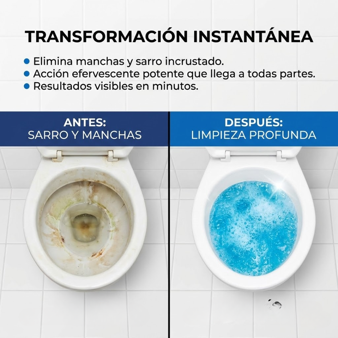 AutoClean™ PACK 12 PASTILLAS EFERVESCENTES PARA INODORO