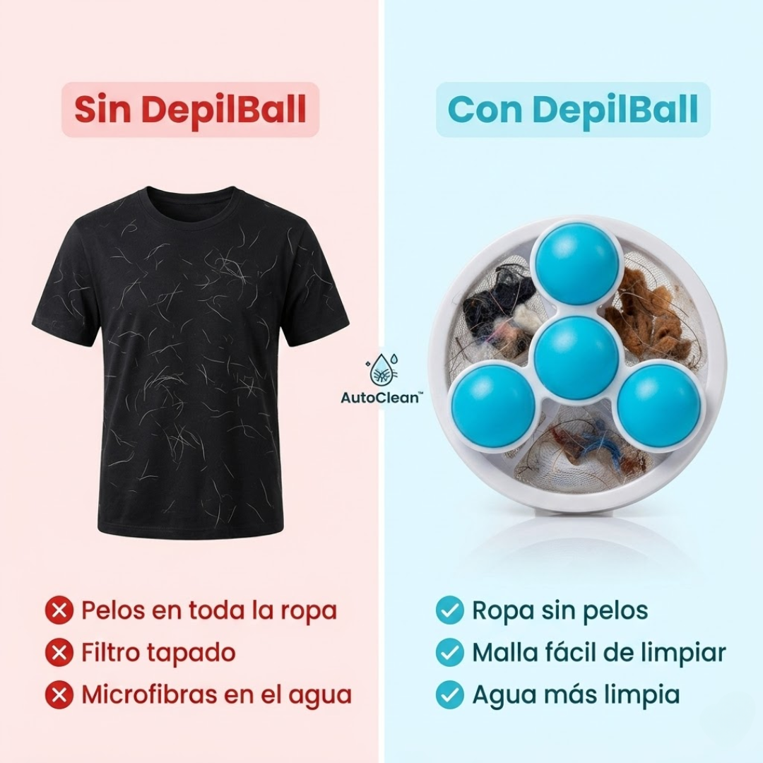 2x1 DepilBall - Depilador de ropa para lavarropas