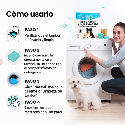 AutoClean™ PACK 12 PASTILLAS PARA LAVARROPA