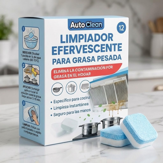AutoClean™ PACK 12 PASTILLAS EFERVESCENTES PARA GRASA PESADA