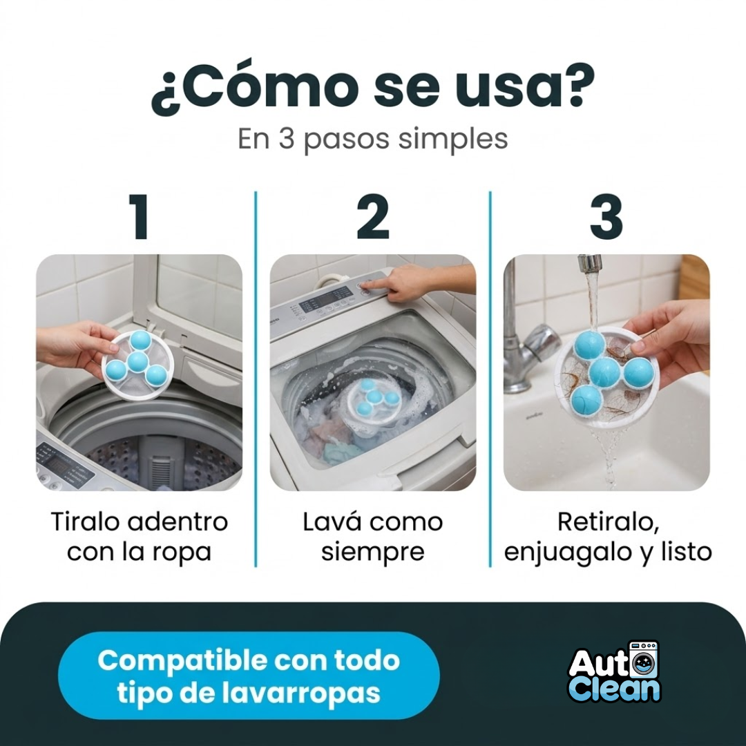2x1 DepilBall - Depilador de ropa para lavarropas