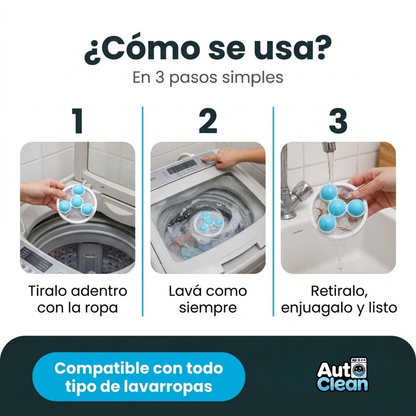 2x1 DepilBall - Depilador de ropa para lavarropas