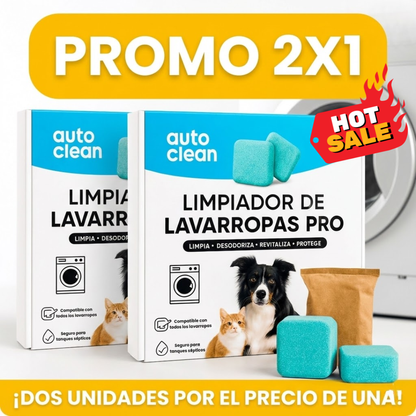 2X1 PASTILLAS PARA LAVARROPAS AUTOCLEAN PRO (24 UNIDADES)